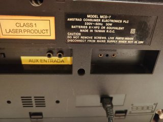 Radio cassette doble pletina amstrad MCD-7