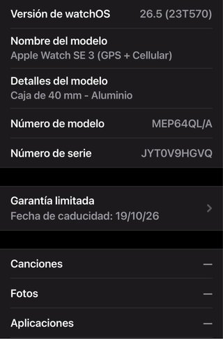 Apple Watch SE 3 (2025) GPS+CEL 40mm