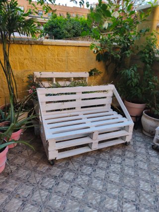 Juego Muebles Jardín Palets Madera tres muebles