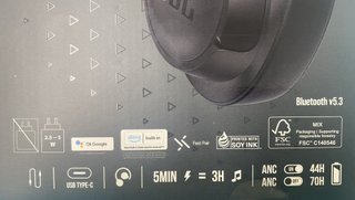 AURICULARES INALAMBRICOS JBL TUNE 770 NC NEGROS