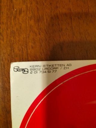 Adesivo vintage da collezione anni '80