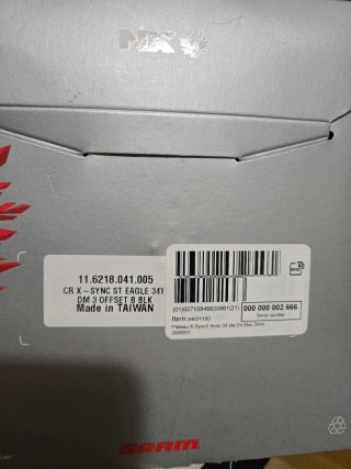 Plato SRAM 34T X-Sync2 Boost 3mm