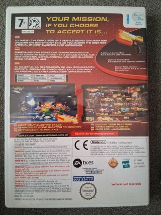 Wii Nerf N-Strike Juego y Manual