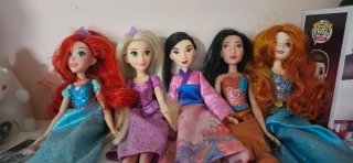 Lote 5 Muñecas Disney Princesas