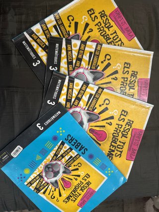 Libros de matemáticas + sabers de 3 de primaria