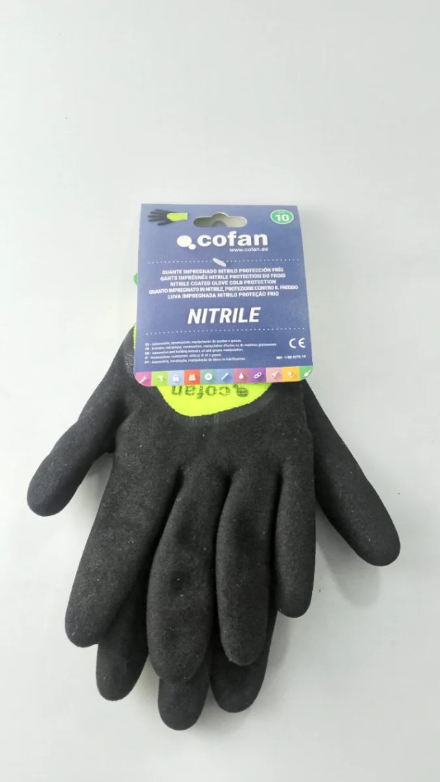 Guantes de nitrilo térmicos-frío TALLA 10 - XL