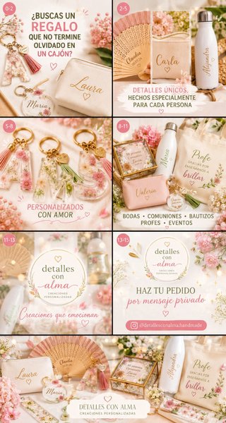Detalles personalizados . Ideal para regalar .