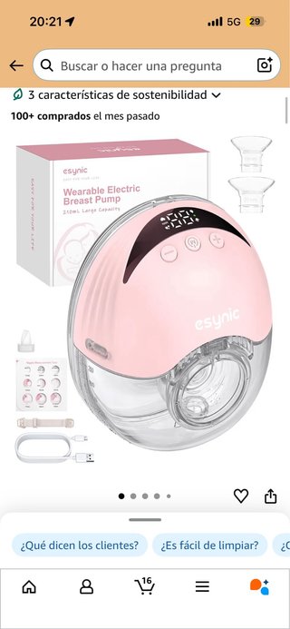 Sacaleches Eléctrico Portátil Esynic