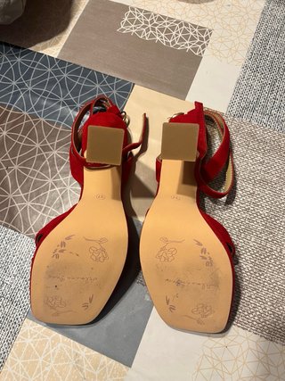 Tacones Alma en Pena Rojos Talla 37