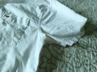 Camisa Hollister Casual Blanca Manga Corta