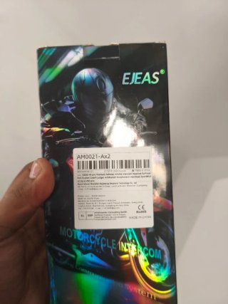 EJEAS Motorcycle Helmet Intercom Negro
