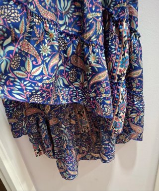 Vestido boho estampado azul