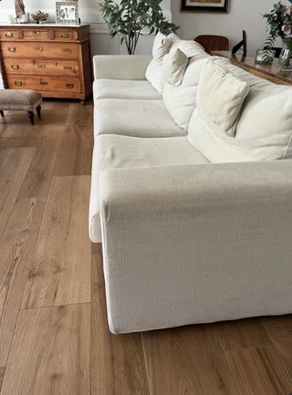 Sofá 4 plazas beige alta gama