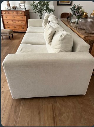 Sofá 4 plazas beige alta gama