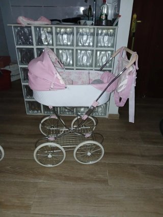 Carrito de bebé Valentina rosa