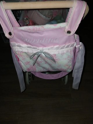 Carrito de bebé Valentina rosa
