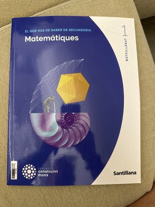 Matemáticas Sntillana 1 batxillerat
