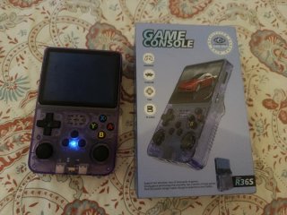 Consola de videojuegos R36S Morada