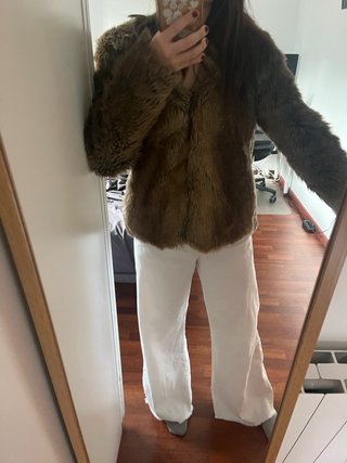 Abrigo de pelo Zara Talla S