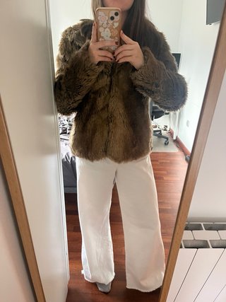 Abrigo de pelo Zara Talla S