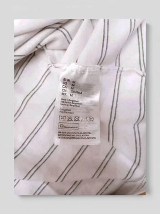 Camiseta H&M Rayas Talla M