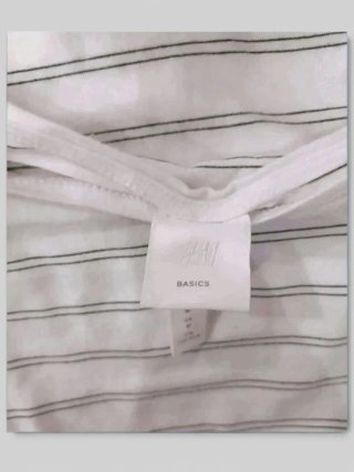 Camiseta H&M Rayas Talla M
