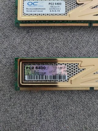 OCZ PC2 6400 DDR2 Varios Módulos RAM