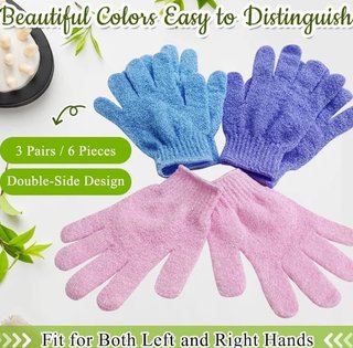 SIN ABRIR Pack de 3 Pares Guantes Exfoliantes
