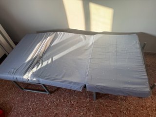 Cama plegable de tela