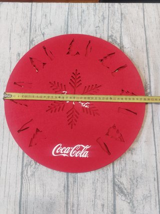 4 Tovagliette Coca Cola Natale Feltro 38cm