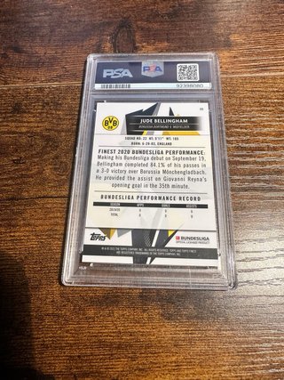 2020-21 Topps Finest Jude Bellingham RC PSA 10