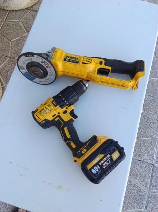 AMOLADORA DEWALT DCG412 Y TALADRO DEWALT DCD778