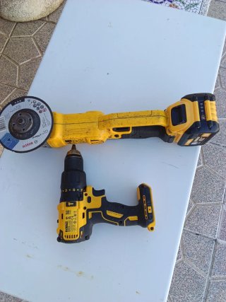 AMOLADORA DEWALT DCG412 Y TALADRO DEWALT DCD778
