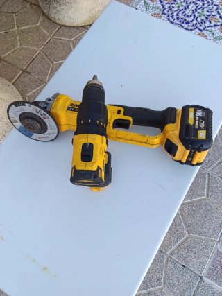 AMOLADORA DEWALT DCG412 Y TALADRO DEWALT DCD778