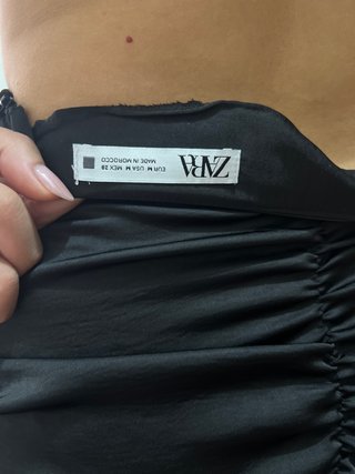 Falda Zara cruzada fruncida Talla M