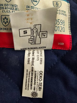 Chaqueta invierno ignífuga PortWest