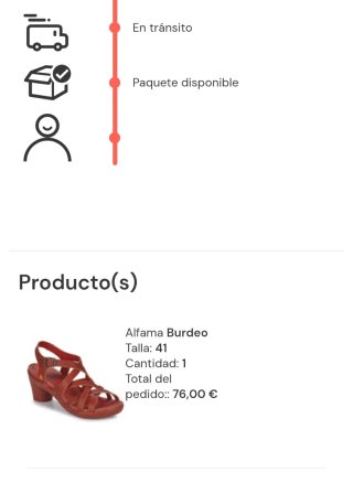 Sandalias de piel color rojo talla 41