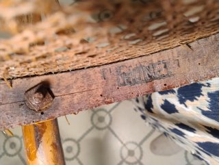 Silla THONET original de madera curvada y rejilla