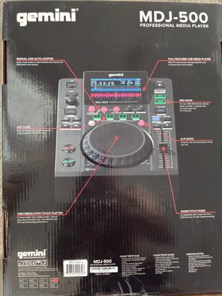 Reproductor Gemini MDJ-500 Profesional 2 UNIDADES