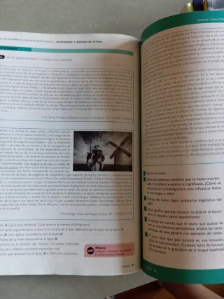 Lengua castellana y literatura 1, Le Bachillerato