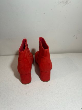 Botines rojos tacón bloque talla 39