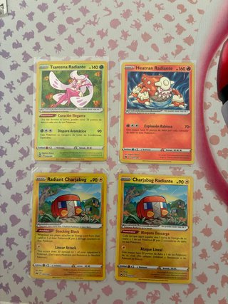 Lote de cartas Pokemon Radiante