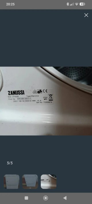 Secadora Zanussi Blanca