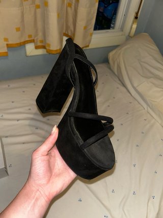 Sandalias Negras Tacón Plataforma