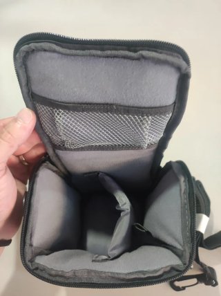 Custodia per Fotocamera Reflex Nero e Rosso