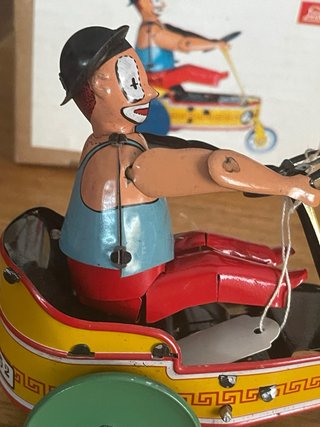 Payaso triciclo a cuerda Leye 1905 con caja