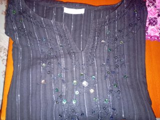 Casaca LADY REY negra con plateado