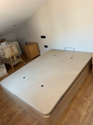 Canapé abatible madera y tela