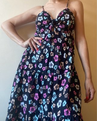 Vestido Clockhouse floral tirantes talla 44