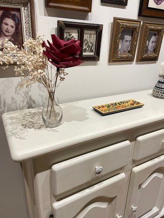 Mueble de entrada madera maciza restaurado